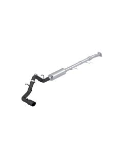 MBRP Armor BLK Black Aluminized Steel 3 Inch CatBack Single Side Exit Chevrolet Colorado | GMC Canyo - S5015BLK