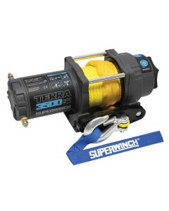 Superwinch 3500 LBS 12V DC 7/32in x 32ft Synthetic Rope Terra 3500SR Winch - Gray Wrinkle - SUPE-1135270