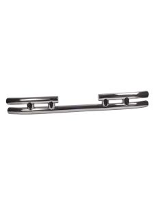 Rugged Ridge 3-In Dbl Tube Rear Bumper SS 87-06 Jeep Wrangler - 11573.03