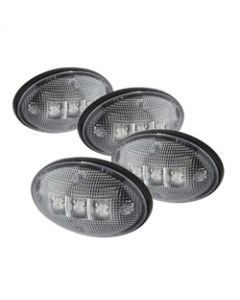 xTune Ford Superduty F250-F550 99-10 Dually Fender LED Side Fender Lights Clear ACC-LED-FDSD99-SL-C - 9924651