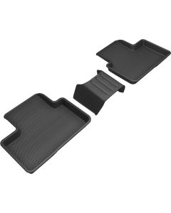 3D MAXpider 2019-2020 Volvo XC40 Kagu 2nd Row Floormats - Black - L1VV03021509