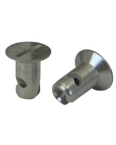 Moroso Quick Fastener - Flush Head - 5/16in x .450in - Aluminum - 10 Pack - 71296