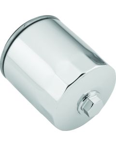 Twin Power Twin Cam and M8 Chrome Magnetic Oil Filter With Nut Rpls H-D 63798-99 w/ Backflow Valve - 603611