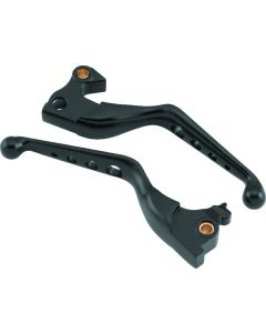 Bikers Choice 14-Up XL Black O Series Holed Lever Set - 490978