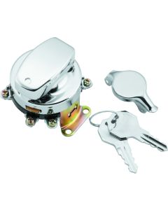Twin Power 36-72 FL Chrome Fat Bob Style Ignition Switch - 492237