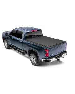 Lund 07-17 Chevy Silverado 1500 (6.5ft. Bed) Genesis Elite Roll Up Tonneau Cover - Black - 96893