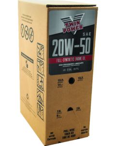 Twin Power 20W50 Synthetic Oil 6 Gallon Bag In Box - 539027