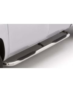 Lund 04-08 Ford F-150 SuperCrew (Excl. 04 Heritage) 3in. Round Bent SS Nerf Bars - Polished - 22680437