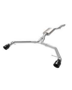 afe MACH Force-Xp 13-16 Audi Allroad L4 SS Axle-Back Exhaust w/ Black Tips - 49-36437-B