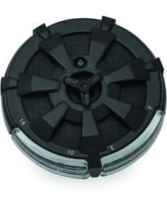 Kuryakyn Alley Cat Fuel & Battery Gauge Gloss Black - 7383
