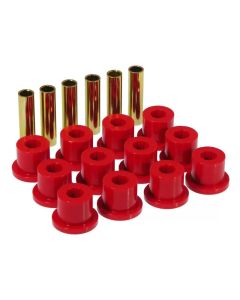 Prothane 67-87 GM Rear Spring & Shackle Bushings (w/ 1.5in Bushings) - Red - 7-1001