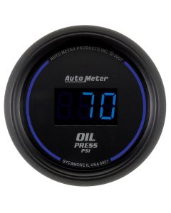 Autometer Cobalt Digital 52.4mm Black 0-100psi Oil Pressure Gauge - 6927