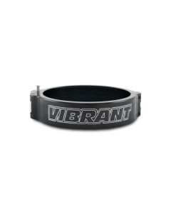Vibrant 4in O.D. Aluminized HD 2.0 Clamp - Anodized Black (Clamp Only) - 32538