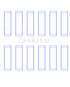 King Engine Bearings Chrysler 226 (3.7L) (Size +0.50mm) Connecting Rod Bearing Set - CR6825SI0.5
