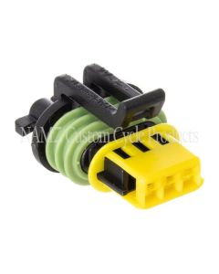 NAMZ 06-23 V-Twin Delphi OEM Speedometer Sensor/Siren Connector w/Terminals (HD 72064-06) - ND-15336029-B