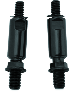 Kuryakyn Raised Mirror Mnt Adapters Gloss Black - 1892