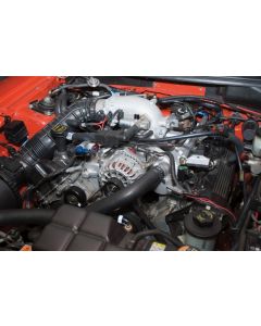 Edelbrock Low Profile Intake Elbow 90mm Throttle Body to Square-Bore Flange Black Finish - 38483