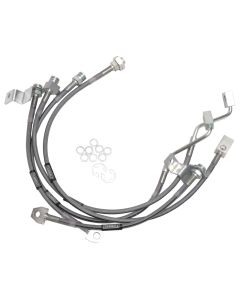 Russell Performance 99-06 Ford Excursion 4WD with 4in-5.5in lift Brake Line Kit - 696490