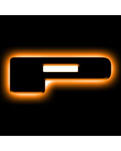 ORACLE Lighting Universal Illuminated LED Letter Badges - Matte Blk Surface Finish - P - 3141-P-005
