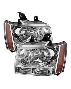 xTune Chevy Suburban 1500/2500 07-14 Crystal Headlights Chrome HD-JH-CSUB07-AM-C - 9022760
