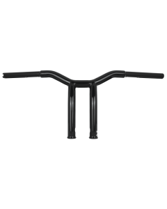 Burly Brand Dominator Raked Bar 10in - Gloss Black - B12-6051B