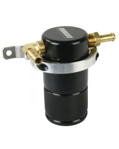 Moroso 90-05 Mazda Miata Air/Oil Separator Catch Can - Small Body - Billet Aluminum - Black Finish - 85601