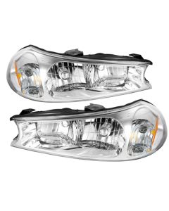 xTune Ford Contour 98-00 Crystal Headlights Chrome HD-JH-FCON98-C - 9025396