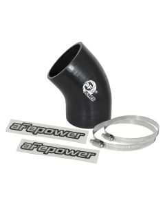 aFe Magnum FORCE CAI Univ. Silicone Coupling Kit (3in. ID / 6in. L / 45-Deg.) Elbow Coupler - Black - 59-00055