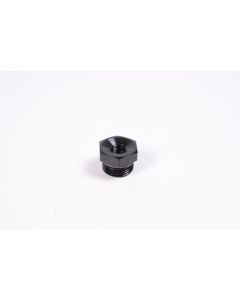 Radium Engineering 8AN ORB to 1/8NPT Female Adapter Fitting - Blk Anodized - 14-0119