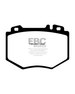 EBC 03-06 Mercedes-Benz CL600 5.5 Twin Turbo Redstuff Front Brake Pads - DP31487C