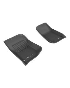 3D MAXpider 2014-2018 Jeep Wrangler JK 2-Door/Unlimited Kagu 1st Row Floormat - Black - L1JP01111509