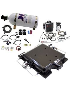Nitrous Express Dodge Hellcat Supercharger Lid Nitrous/Water Injection Kit (100-400HP) w/10lb Bottle - 20972BMF-10
