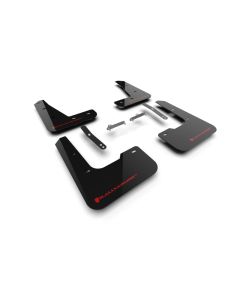 Rally Armor 2024-25 Hyundai Elantra N/N Line Black Mud Flap w/Red Logo - MF120-UR-BLK-RD