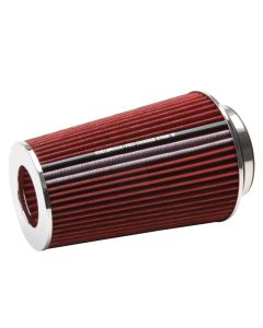 Edelbrock Air Filter Pro-Flo Series Conical 10In Tall Red/Chrome - 43691