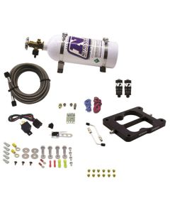 Nitrous Express Q-Jet/Holley Spread Bore Hitman Nitrous Kit (100-150-200HP) w/5lb Bottle - 40080-05