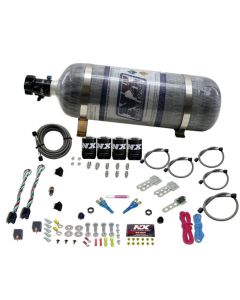 Nitrous Express Dodge EFI Dual Stage Nitrous Kit (50-150HP x 2) w/Composite Bottle - 20324-12