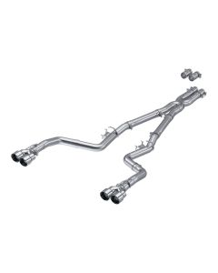 MBRP 3" Aluminized Steel Dual Catback Exhaust System w/ Quad Tips (Race Version) Dodge Challenger 20 - S7114AL