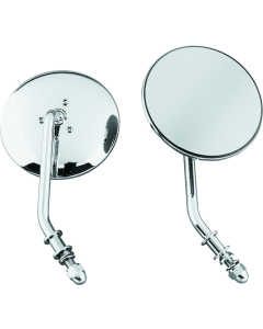 Bikers Choice 65-Up Chrome 4 Inch Round Short Stem Mirror Right Custom - 489711
