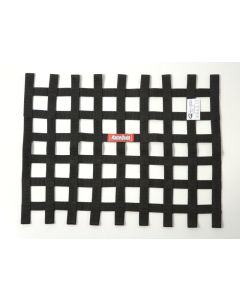 RaceQuip Black 18in H x 24W SFI Ribbon Window Net - 725005