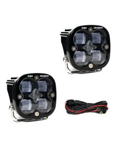 Baja Designs Squadron SAE LED Auxiliary Light Pod Pair - Clear - 257801