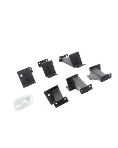 Go Rhino 07-18 Jeep Wrangler JKU 4dr Brackets for Dominator Xtreme Frame Slider - Tex. Blk - FSD4505TK