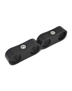Russell Hose Separator For -10 Braided Hose - Black Anodize (2 Pack) - 654323