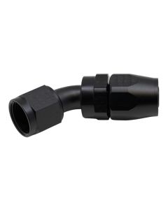 DeatschWerks 10AN Female Swivel 45-Degree Hose End CPE - Anodized Matte Black - 6-02-0810-B