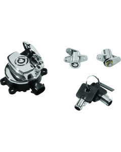 Bikers Choice 14-21 Road King Chrome Ignition Switch & Saddlebag Lock Kit - 483290