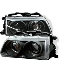 Spyder Honda Civic 90-91/CRX 90-91 Projector Headlights LED Halo Blk PRO-YD-HC90-HL-BK - 5010827