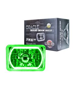 Oracle Pre-Installed Lights 7x6 IN. Sealed Beam - Green Halo - 6908-004