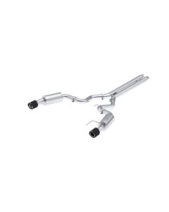 MBRP Armor Pro 3 Inch Street CatBack Dual Split Rear with Carbon Fiber Tips Ford Mustang GT S650 5.0 - S72513CF