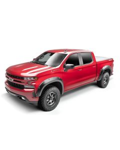 Bushwacker 19-23 Chevrolet Silverado 1500 (Excl. ZR2) Pocket Style Fender Flares 4pc - Smooth Black - 40992-02