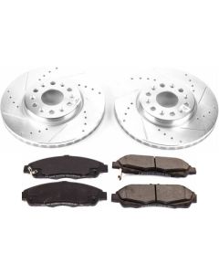 Power Stop 17-18 GMC Acadia Front Z23 Evolution Sport Brake Kit - K7409
