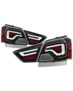 xTune 14-18 Chevy Impala (Excl 14-16 Limited) LED Tail Lights - Black (ALT-JH-CIM14-LBLED-BK) - 9042140